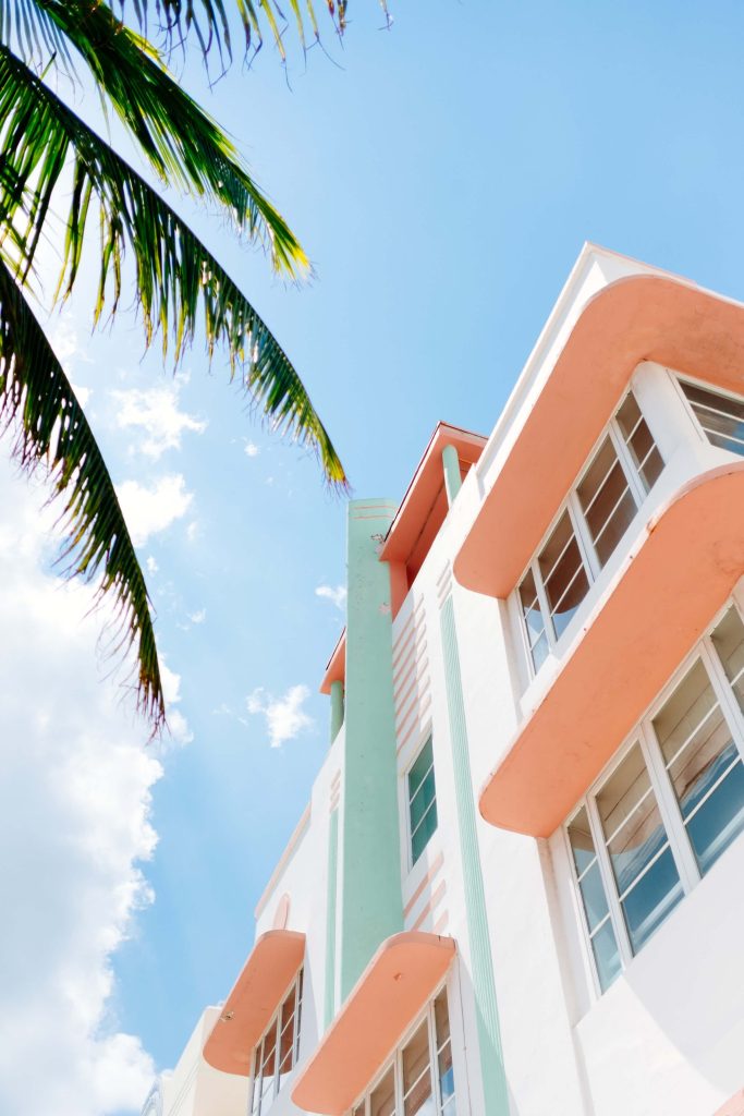 Miami Deco Ocean Drive Pastel