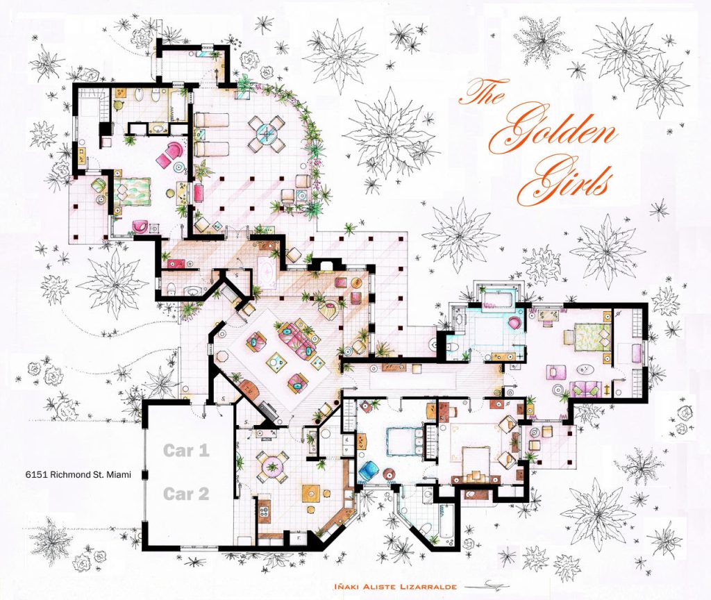 Golden Girls House Floorplan