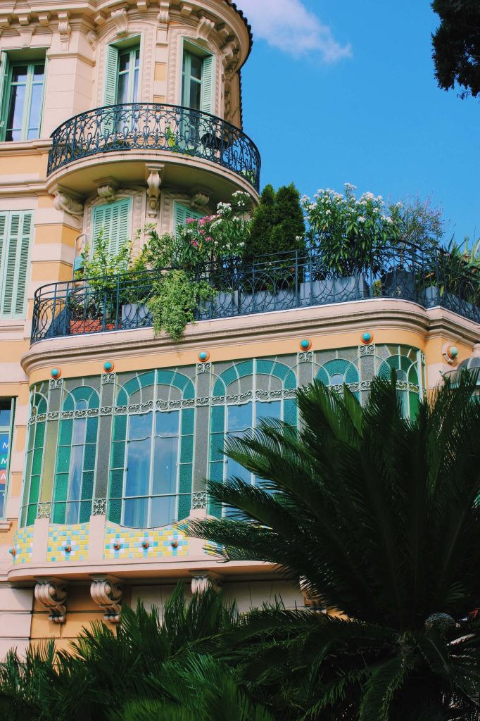 Art Nouveau building on the French Riviera.