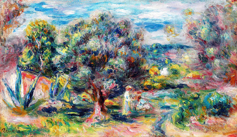 A painting by Renoir of Aloe plants in Cagnes. 
