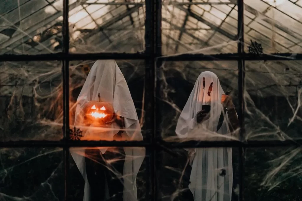 Halloween haunting ghosts.