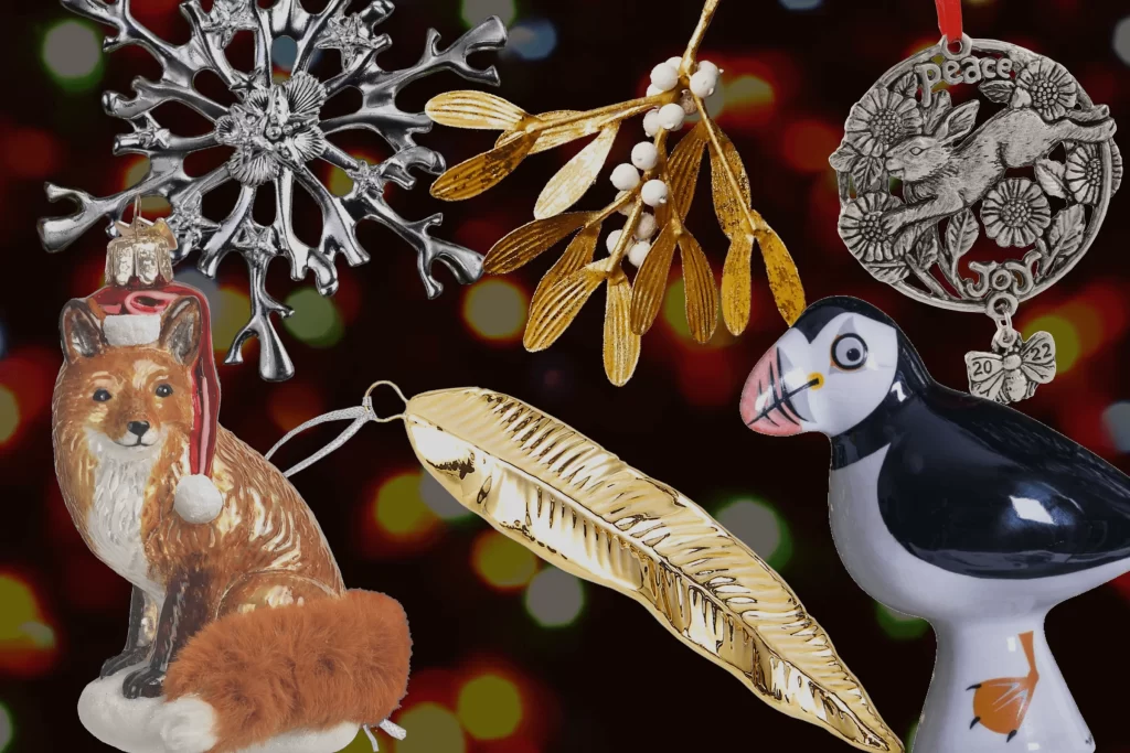 Nature-inspired Christmas Ornaments
