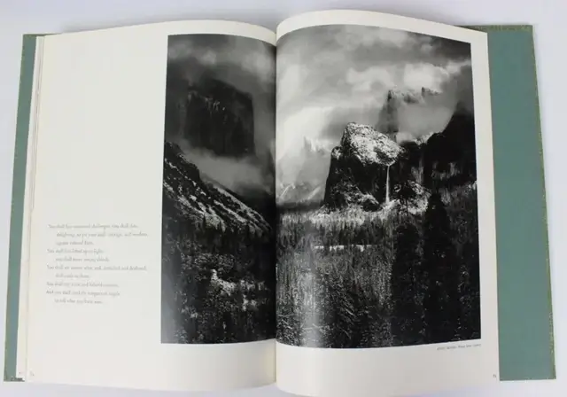 Sierra Club's first coffee table book features large images by Ansel Adams.