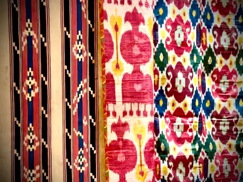 Examples of different ikat patterns