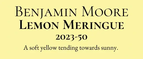 Benjamin Moore Lemon Meringue 2023-50