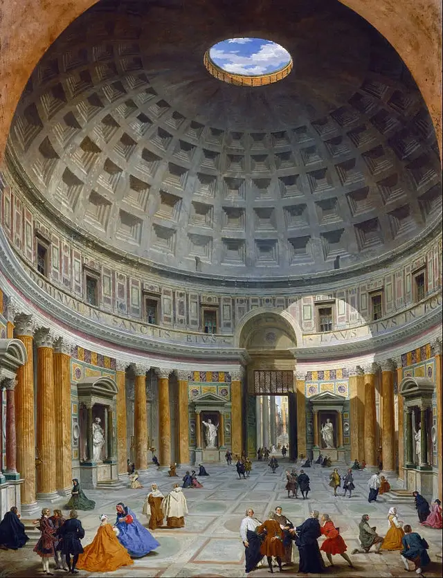 Pantheon interior by Giovanni Paolo Panini