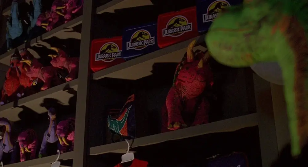 Jurassic Park visitor center merchandise
