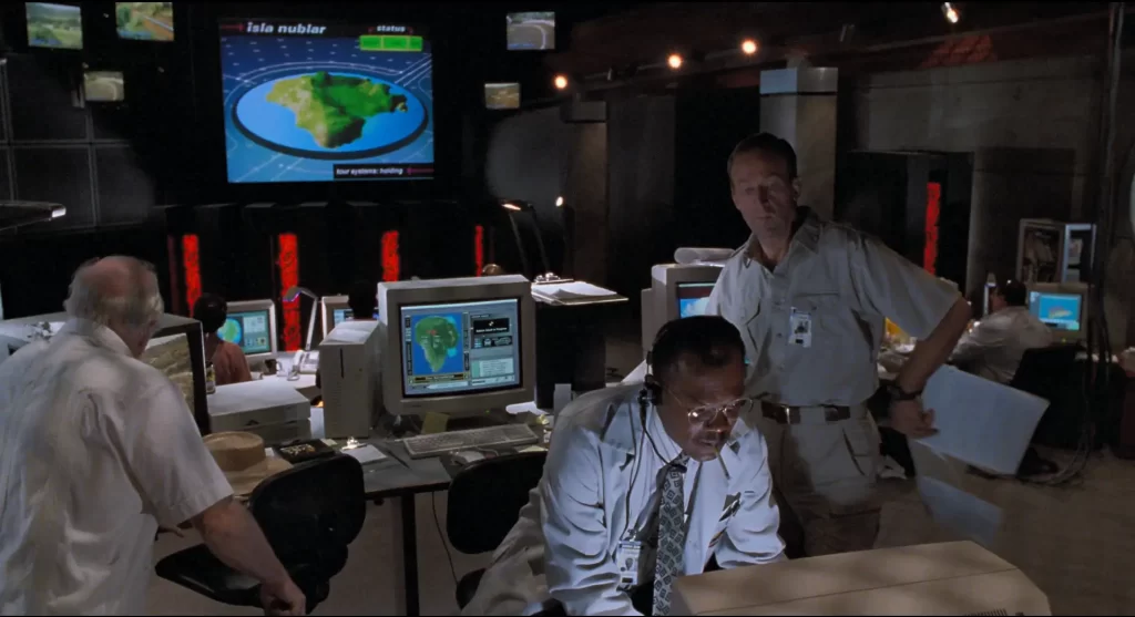 The Jurassic Park Control Room