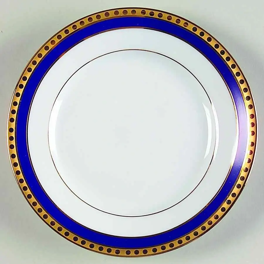 Tiffany blue band salad plate