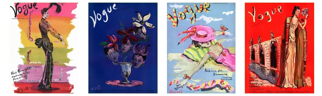 Christian Berard Vogue Magazine Covers Illustrations