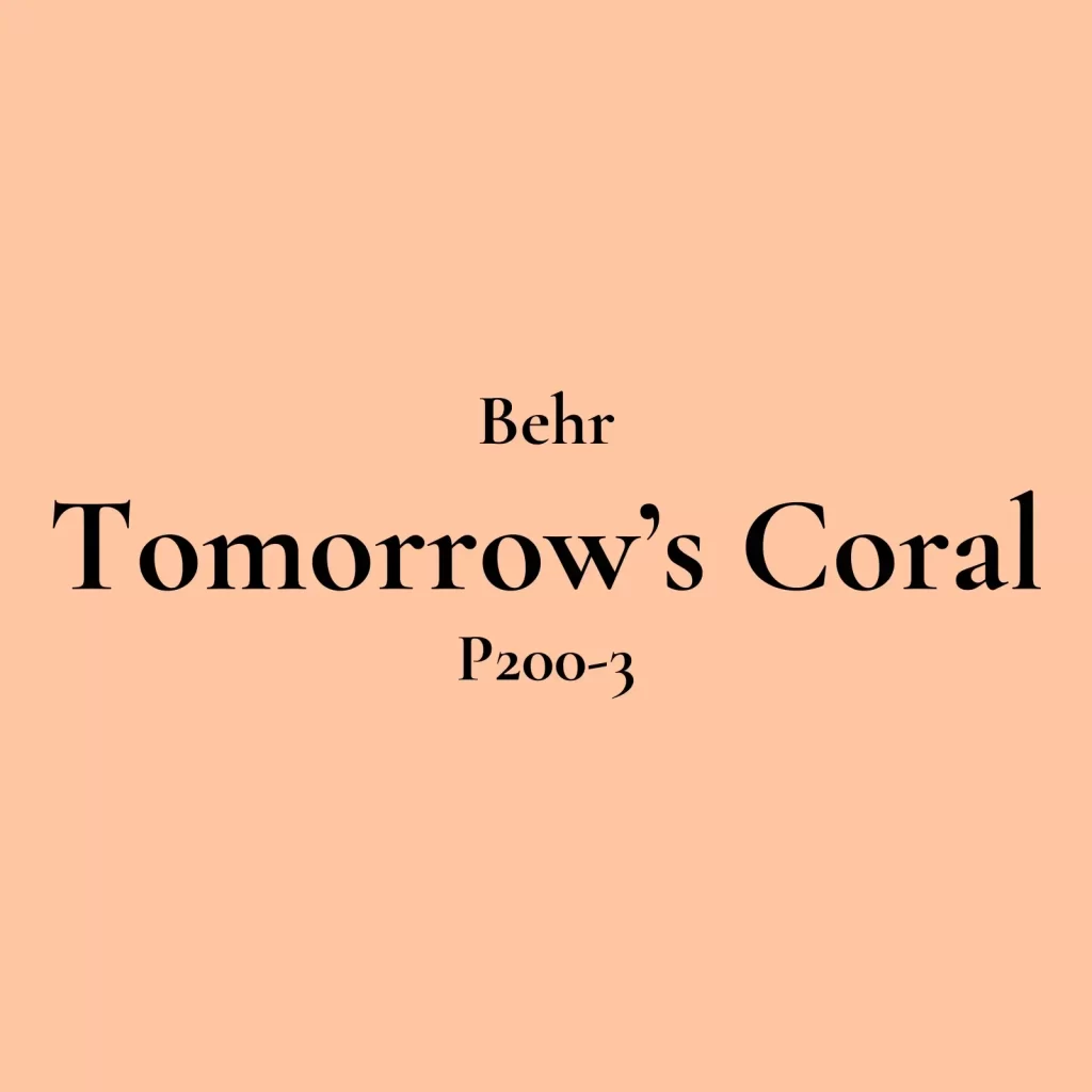 Behr Tomorrow's Coral P200-3