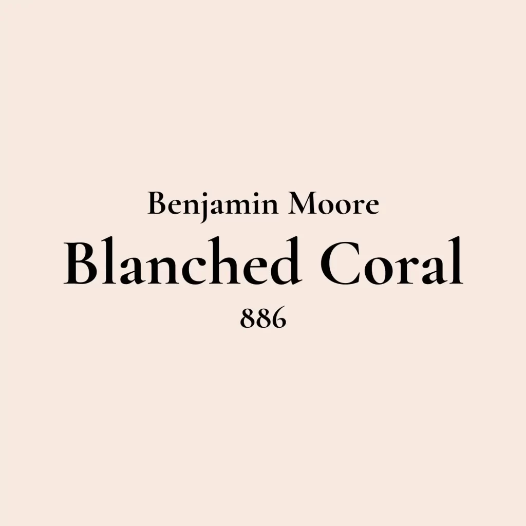 Benjamin Moore Blanched Coral 886