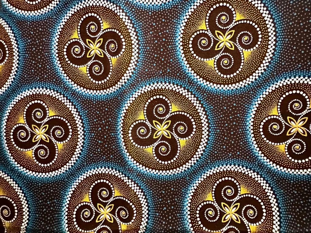 Detail of shweshwe fabric